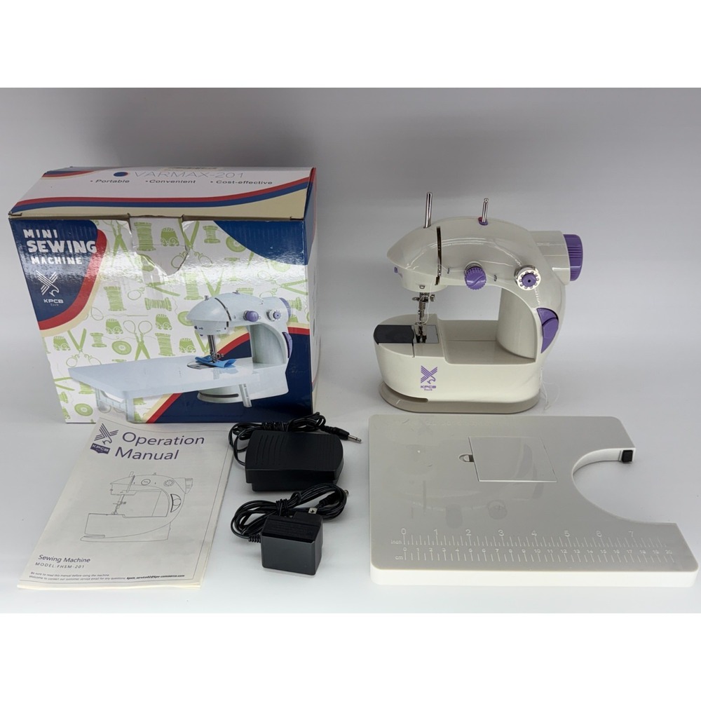 Mini Sewing Machine KPCB Tech FHSM-201 Portable Electric w Pedal Table Kit NWT